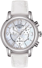 Load image into Gallery viewer, Tissot Dressport Chronograph Mother of Pearl Dial White Leather Strap Watch for Women - T050.217.17.117.00