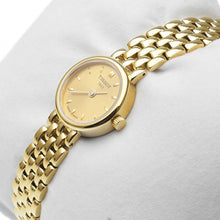 Load image into Gallery viewer, Tissot Lovely Gold Dial Gold Steel Strap Watch For Women - T058.009.33.021.00