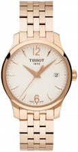 Load image into Gallery viewer, Tissot T Classic Tradition Lady White Dial Rose Gold Steel Strap Watch for Women - T063.210.33.037.00