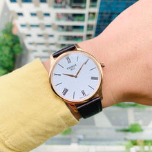 Load image into Gallery viewer, Tissot Tradition 5.5 White Dial Brown Leather Strap Watch for Men - T063.409.36.018.00