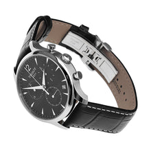 Load image into Gallery viewer, Tissot Tradition Chronograph Black Dial Black Leather Strap Watch For Men - T0636171605700