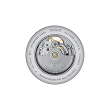 Load image into Gallery viewer, Tissot T Classic Tradition Powermatic 80 Open Heart Silver Dial Brown Leather Strap Watch for Men - T063.907.16.038.00