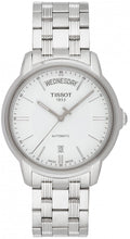 Load image into Gallery viewer, Tissot T Classic Automatic III Day Date White Dial Silver Steel Strap Watch for Men - T065.930.11.031.00