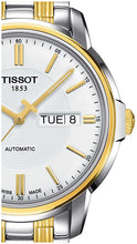 Load image into Gallery viewer, Tissot T Classic Automatics III White Dial Two Tone Steel Strap Watch For Men - T065.430.22.031.00