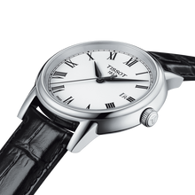 Load image into Gallery viewer, Tissot T Classic Carson White Dial Black Leather Strap Watch for Men - T085.410.16.013.00