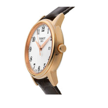 Load image into Gallery viewer, Tissot T Classic Carson Quartz White Dial Brown Leather Strap Watch for Men - T085.410.36.012.00