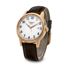 Load image into Gallery viewer, Tissot T Classic Carson Quartz White Dial Brown Leather Strap Watch for Men - T085.410.36.012.00