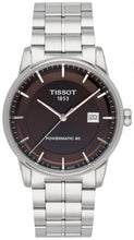 Load image into Gallery viewer, Tissot Luxury Powermatic 80 Brown Dial Silver Steel Strap Watch For Men - T086.407.11.291.00