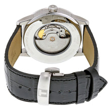Load image into Gallery viewer, Tissot T Classic Luxury Powermatic 80 Black Dial Black Leather Strap Watch For Men - T086.408.16.051.00