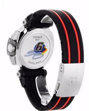 Load image into Gallery viewer, Tissot T Race Chronograph Stefan Bradl Special Edition Black Dial Black Rubber Strap Watch for Men - T092.417.27.057.02