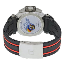 Load image into Gallery viewer, Tissot T Race Chronograph Stefan Bradl Special Edition Black Dial Black Rubber Strap Watch for Men - T092.417.27.057.02