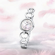 Load image into Gallery viewer, Tissot T Trend Flamingo Mother of Pearl Dial Silver Steel Strap Watch for Women - T094.210.11.116.00
