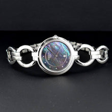 Load image into Gallery viewer, Tissot T Lady Flamingo Mother of Pearl Blue Dial Silver Steel Strap Watch for Women - T094.210.11.126.00
