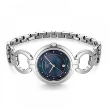 Load image into Gallery viewer, Tissot T Lady Flamingo Mother of Pearl Blue Dial Silver Steel Strap Watch for Women - T094.210.11.126.00