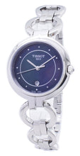 Load image into Gallery viewer, Tissot T Lady Flamingo Mother of Pearl Blue Dial Silver Steel Strap Watch for Women - T094.210.11.126.00