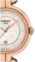 Load image into Gallery viewer, Tissot T Lady Flamingo Mother of Pearl Dial Rose Gold Steel Strap Watch for Women - T094.210.33.116.01
