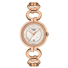 Load image into Gallery viewer, Tissot T Lady Flamingo Mother of Pearl Dial Rose Gold Steel Strap Watch for Women - T094.210.33.116.01