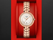 Load image into Gallery viewer, Tissot T Lady Flamingo Mother of Pearl Dial Rose Gold Steel Strap Watch For Women - T094.210.33.116.02