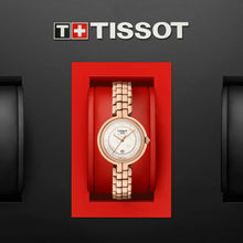 Load image into Gallery viewer, Tissot T Lady Flamingo Mother of Pearl Dial Rose Gold Steel Strap Watch For Women - T094.210.33.116.02