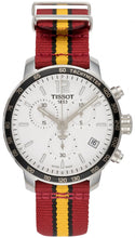Load image into Gallery viewer, Tissot Quickster Chronograph NBA Miami Heat Edition White Dial Two Tone NATO Strap Watch for Men - T095.417.17.037.08