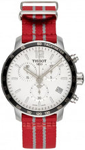 Load image into Gallery viewer, Tissot Quickster Chronograph NBA Houston Rockets Special Edition White Dial Two Tone NATO Strap Watch for Men - T095.417.17.037.12