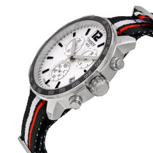 Load image into Gallery viewer, Tissot Quickster Chronograph NBA Toronto Raptors White Dial Two Tone NATO Strap Watch for Men - T095.417.17.037.16