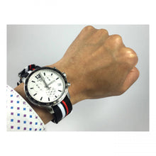 Load image into Gallery viewer, Tissot Quickster Chronograph NBA Toronto Raptors White Dial Two Tone NATO Strap Watch for Men - T095.417.17.037.16