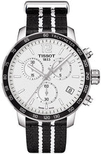 Load image into Gallery viewer, Tissot Quickster Chronograph NBA San Antonio Spurs Edition White Dial Two Tone NATO Strap Watch for Men - T095.417.17.037.07
