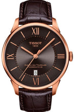 Load image into Gallery viewer, Tissot Chemin des Tourelles Powermatic 80 Brown Dial Brown Leather Strap Watch for Men - T099.407.36.448.00