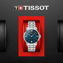 Load image into Gallery viewer, Tissot Chemin Des Tourelles Powermatic 80 Lady Blue Dial Silver Steel Strap Watch For Women - T099.207.11.048.00