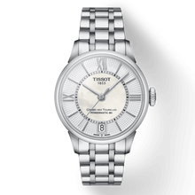 Load image into Gallery viewer, Tissot Chemin Des Tourelles Powermatic 80 Lady Silver Dial Silver Steel Strap Watch For Women - T099.207.11.118.00