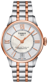 Tissot Chemin des Tourelles Powermatic 80 Silver Dial Two Tone Steel Strap Watch for Men - T099.407.22.038.02