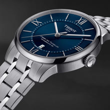 Load image into Gallery viewer, Tissot Chemin Des Tourelles Powermatic 80 Blue Dial Silver Steel Strap Watch for Men - T099.407.11.048.00