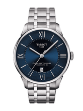 Load image into Gallery viewer, Tissot Chemin Des Tourelles Powermatic 80 Blue Dial Silver Steel Strap Watch for Men - T099.407.11.048.00