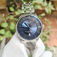 Load image into Gallery viewer, Tissot Chemin Des Tourelles Powermatic 80 Blue Dial Silver Steel Strap Watch for Men - T099.407.11.048.00