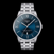 Load image into Gallery viewer, Tissot Chemin Des Tourelles Powermatic 80 Blue Dial Silver Steel Strap Watch for Men - T099.407.11.048.00