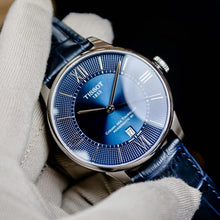 Load image into Gallery viewer, Tissot Chemin Des Tourelles Powermatic 80 Blue Dial Blue Leather Strap Watch for Men - T099.407.16.048.00