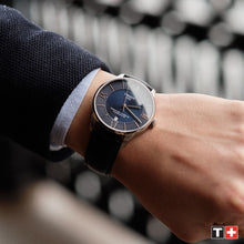 Load image into Gallery viewer, Tissot Chemin Des Tourelles Powermatic 80 Blue Dial Blue Leather Strap Watch for Men - T099.407.16.048.00