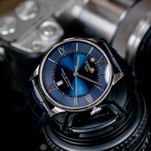 Load image into Gallery viewer, Tissot Chemin Des Tourelles Powermatic 80 Blue Dial Blue Leather Strap Watch for Men - T099.407.16.048.00