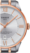 Load image into Gallery viewer, Tissot Chemin des Tourelles Powermatic 80 Silver Dial Two Tone Steel Strap Watch for Men - T099.407.22.038.02