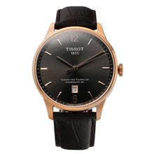 Load image into Gallery viewer, Tissot T Classic Chemin Des Tourelles Powermatic 80 Brown Dial Brown Leather Strap Watch for Men - T099.407.36.447.00