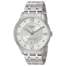 Load image into Gallery viewer, Tissot Chemin Des Tourelles Powermatic 80 Diamonds Silver Dial Silver Steel Strap Watch for Men - T099.407.11.033.00
