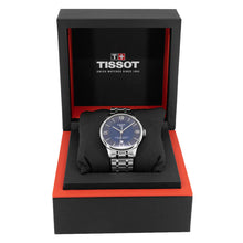 Load image into Gallery viewer, Tissot Chemin Des Tourelles Powermatic 80 Blue Dial Silver Steel Strap Watch for Men - T099.407.11.048.00