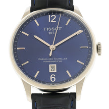 Load image into Gallery viewer, Tissot Chemin Des Tourelles Powermatic 80 Blue Dial Blue Leather Strap Watch for Men - T099.407.16.047.00