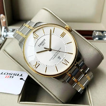 Load image into Gallery viewer, Tissot Chemin des Tourelles Powermatic 80 Silver Dial Two Tone Steel Strap Watch for Men - T099.407.22.038.02