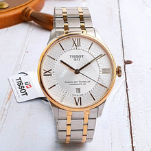 Load image into Gallery viewer, Tissot Chemin des Tourelles Powermatic 80 Helvetic Pride Silver Dial Two Tone Steel Strap Watch for Men - T099.407.22.038.01