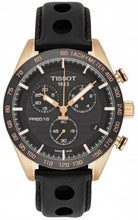 Load image into Gallery viewer, Tissot PRS 516 Chronograph Black Dial Black Leather Strap Watch For Men - T100.417.36.051.00
