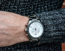 Load image into Gallery viewer, Tissot T Sport PRS 516 Chronograph White Dial Silver Steel Strap Watch For Men - T100.417.11.031.00