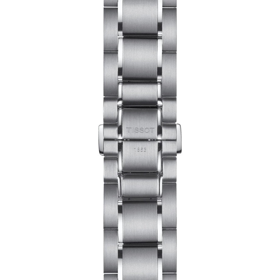 Tissot T Sport PRS 516 Chronograph Black Dial Silver Steel Strap Watch For Men - T100.417.11.051.01
