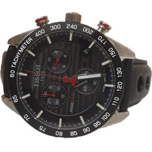 Load image into Gallery viewer, Tissot PRS 516 Chronograph Black Dial Black Leather Strap Watch For Men - T100.417.16.051.00
